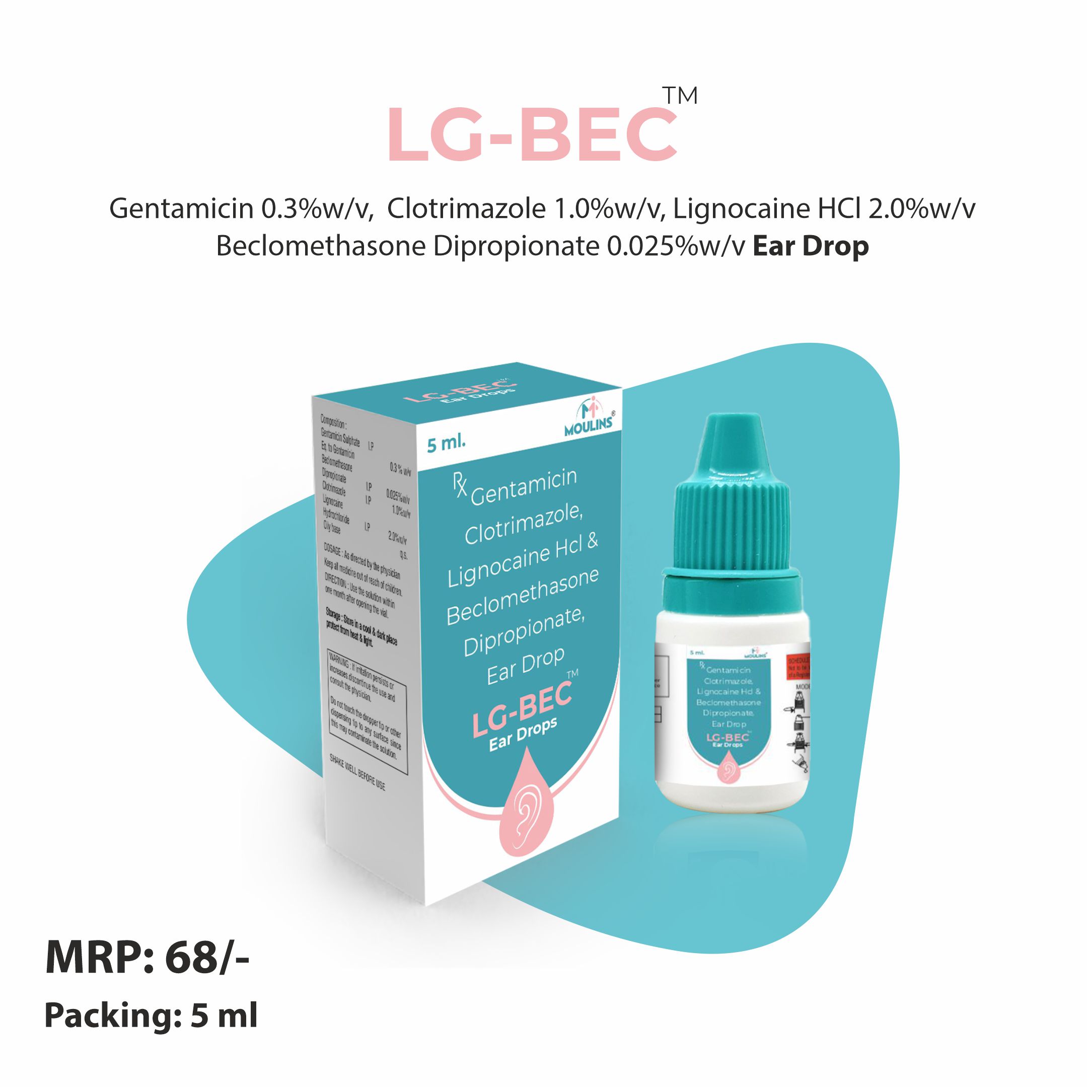 LG-BEC EAR DROPS 5 ML